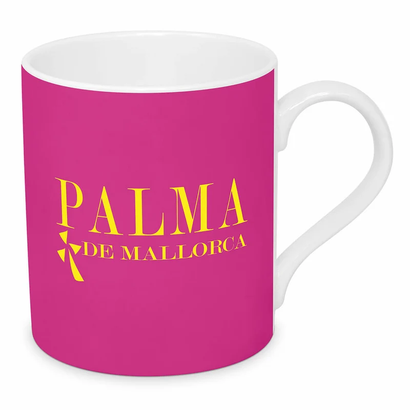 PPD Happy Place Palma de Mallorca Mug 2024 D@H, Tasse, Teetasse, Kaffetasse, Kaffee Becher, Bone China, 350 ml, 564302721