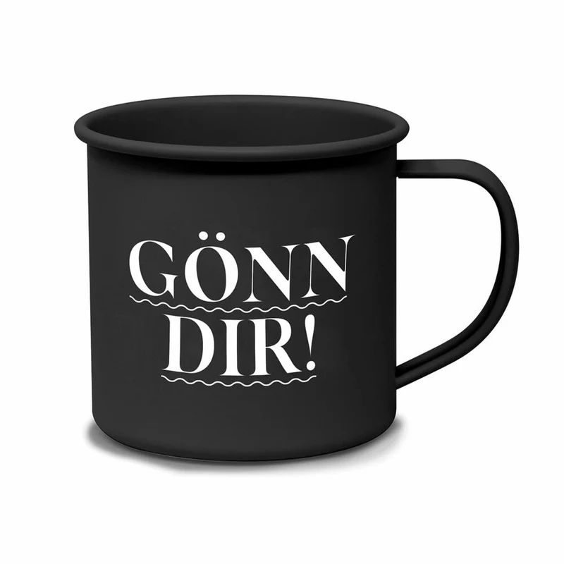 PPD Gönn dir Metal Mug D@H, Henkelbecher, Kaffeebecher, Becher, Tasse, Metall, 350 ml, 581101650
