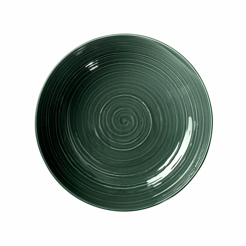 Seltmann Weiden Terra Coupteller Tief, Pastateller, Teller, Porzellan, Moosgrün, Ø 26 cm, 001.766888