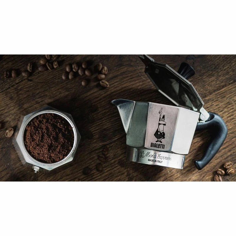 Bialetti Espressokocher Moka Express für 12 Tassen, Espresso, Espressokanne, Kaffeebereiter, Aluminium, Silber, 670 ml, 1166