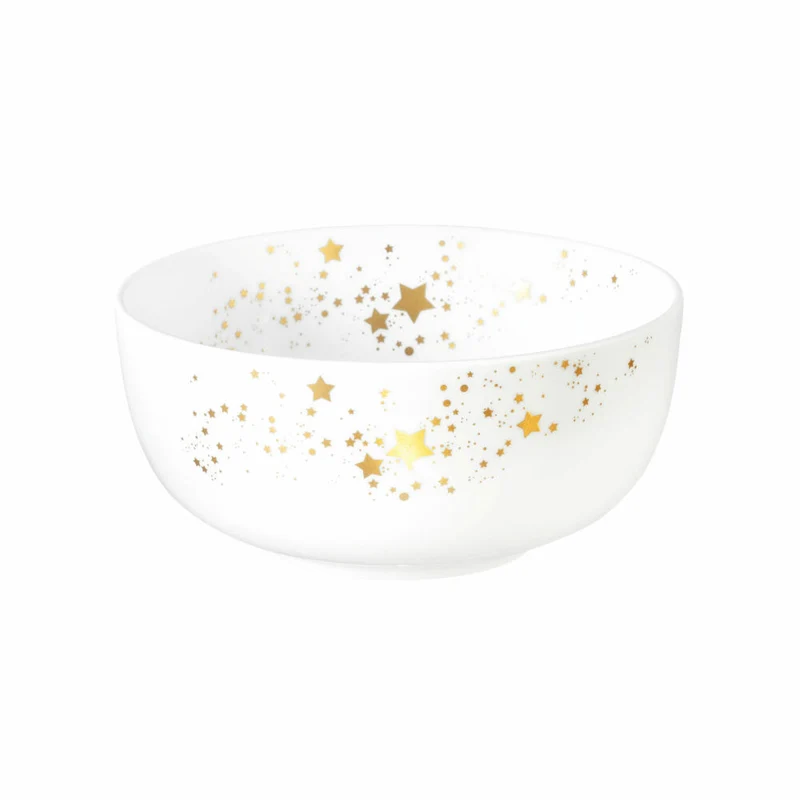 Seltmann Weiden Liberty Müslischale, Schale, Schüssel, Porzellan, Golden Stars, Ø 15 cm, 001.772115