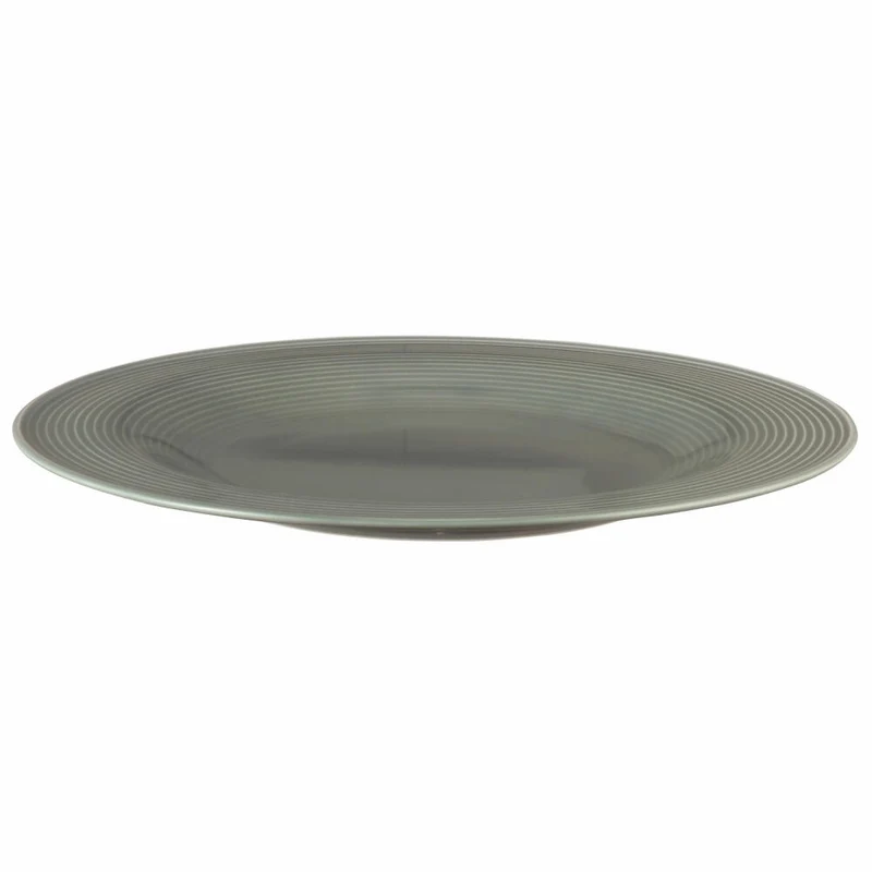 Seltmann Weiden Beat Teller Flach, Speiseteller, Servierteller, Porzellan, Perlgrau, Ø 30 cm, 001.772186