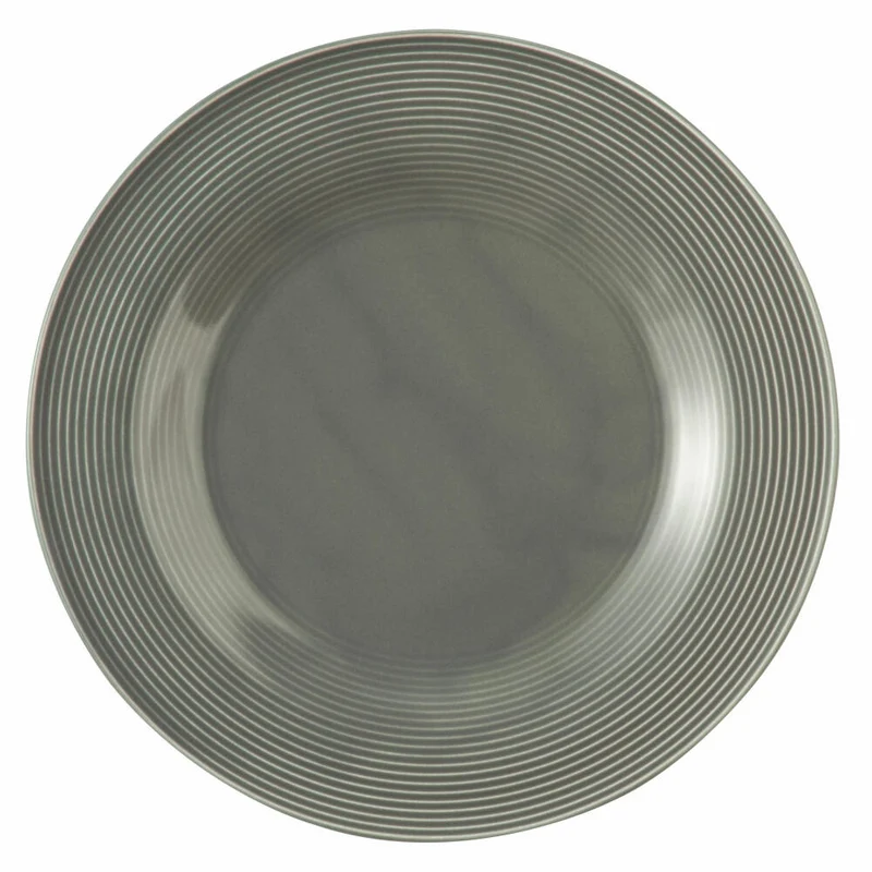 Seltmann Weiden Beat Teller Flach, Speiseteller, Servierteller, Porzellan, Perlgrau, Ø 30 cm, 001.772186