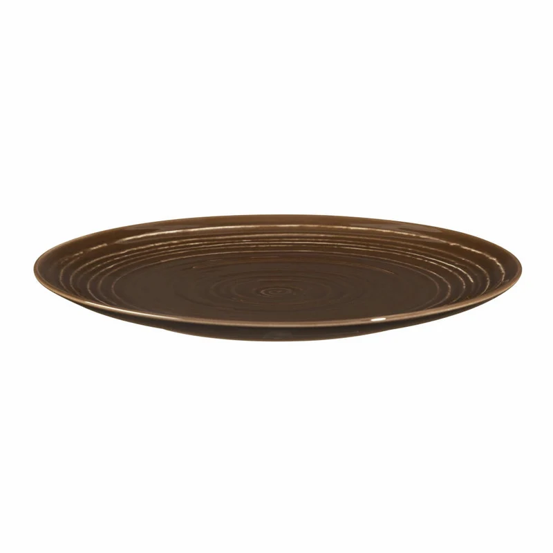 Seltmann Weiden Terra Frühstücksteller, Kuchenteller, Teller, Porzellan, Erdbraun, Ø 22.7 cm, 001.765002