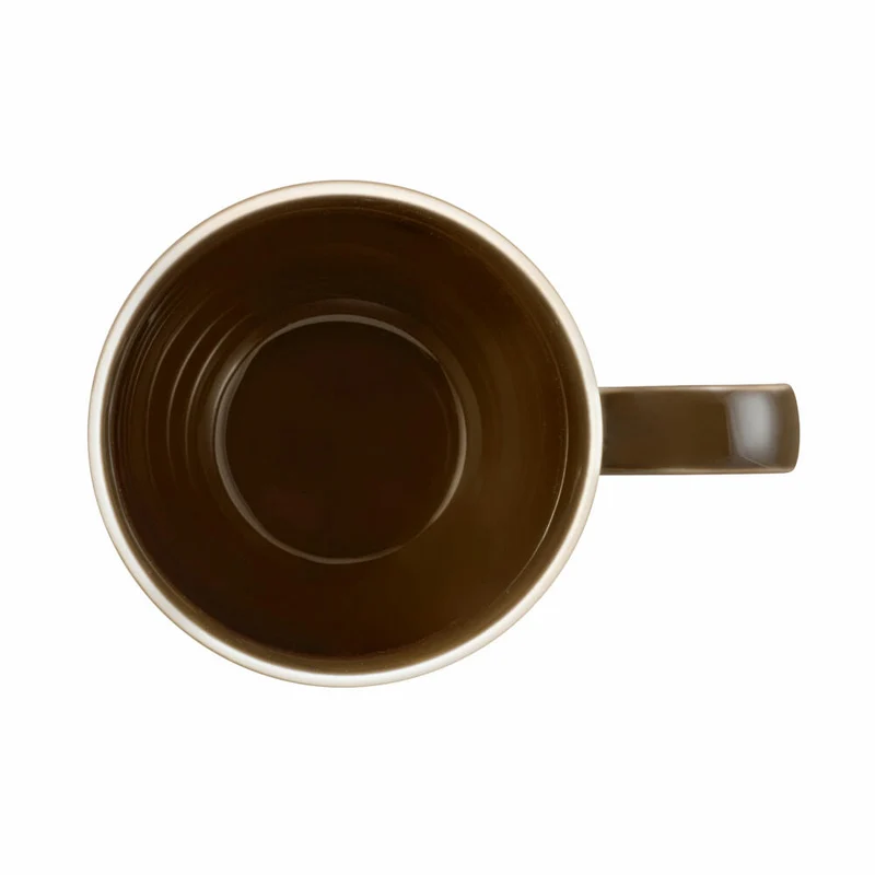 Seltmann Weiden Terra Becher, Kaffeebecher, Teetasse, Tasse, Porzellan, Erdbraun, 400 ml, 001.765003