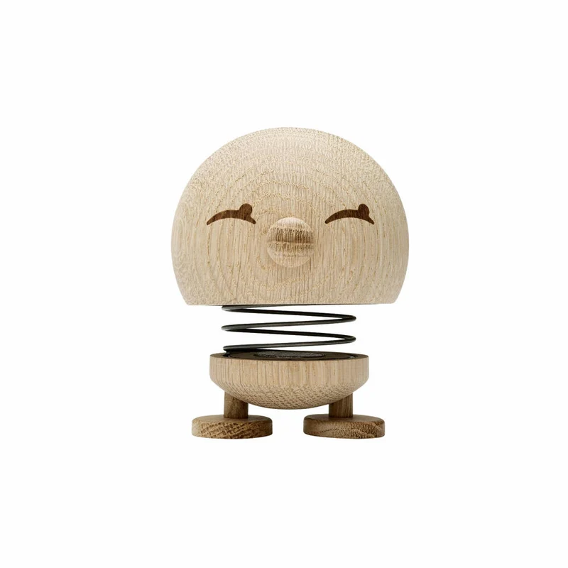 Hoptimist Dekofigur Bimble M Raw Oak, Wackelfigur, Eichenholz, Hellbraun, 10.8 cm, 27551