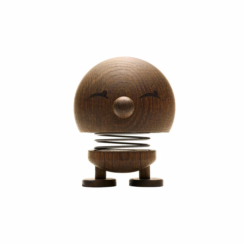 Hoptimist Dekofigur Bimble M Smoked Oak, Wackelfigur, Eichenholz, Dunkelbraun, 10.8 cm, 27557