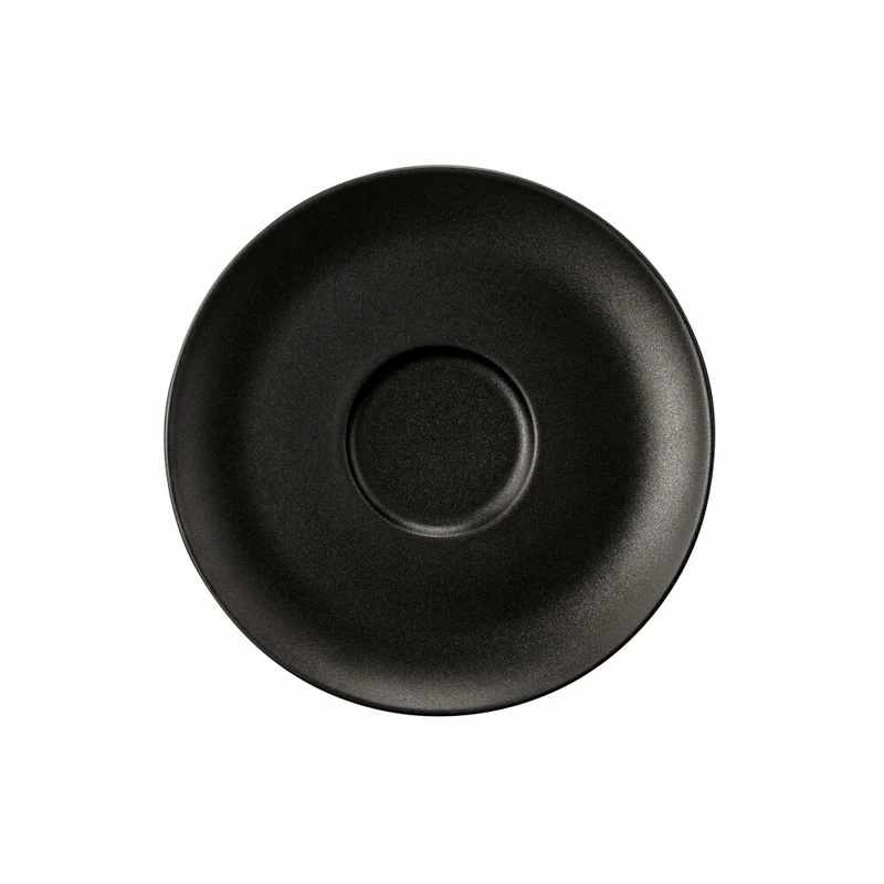 Seltmann Weiden Liberty Kombi-Untertasse, Unterteller, Porzellan, Velvet Black, Ø 16.1 cm, 001.764278