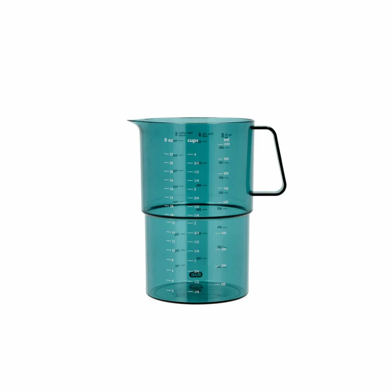 Rosti Messbecher Mensura, Messkanne, Abmessbecher, SAN-Kunststoff, Nordic Green, 1 L, 25298