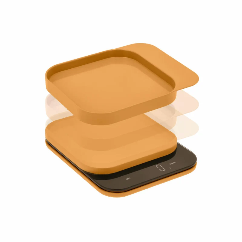 Rosti Küchenwaage Mensura, Grammwaage, ABS-Kunststoff, Curry, bis 10 kg, 25684