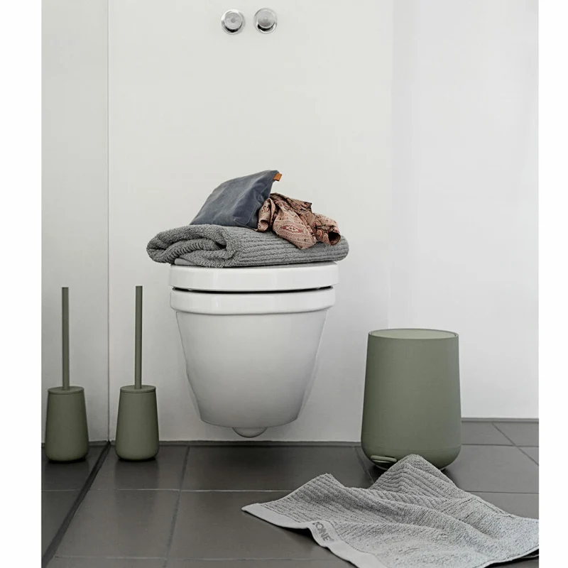 Zone Denmark Toilettenbürste Nova One, Toilettenbürstengarnitur, WC-Garnitur, Klobürste, Steinzeug, Matcha Green, 15252