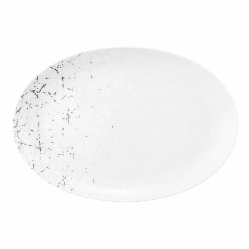 Seltmann Weiden Liberty Platte Oval, Servierplatte, Servierteller, Porzellan, Brace, 35 x 24 cm, 001.764250