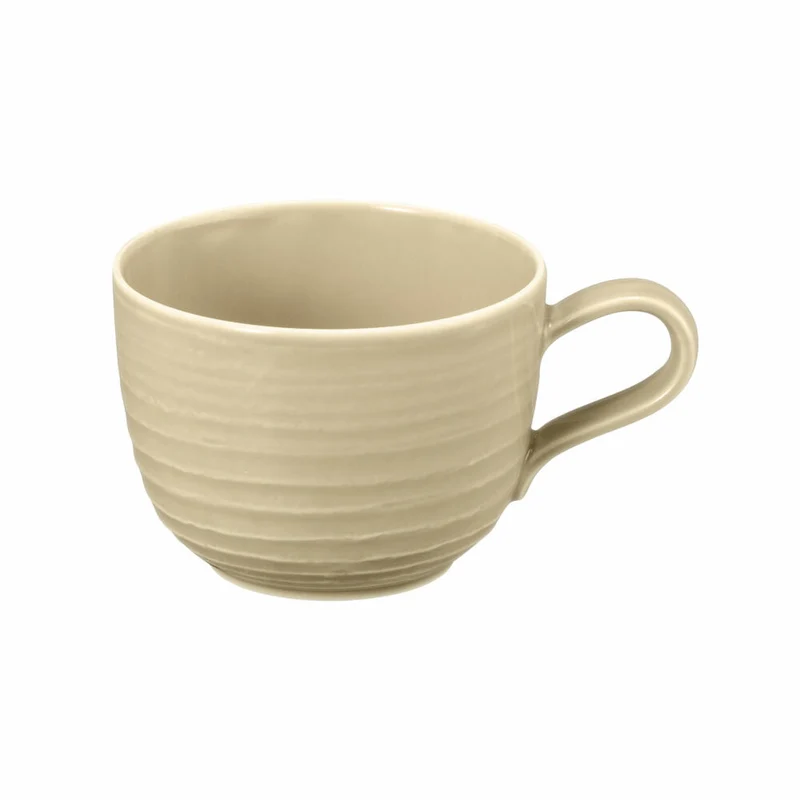 Seltmann Weiden Terra Kaffeeobertasse, Kaffeetasse, Kaffee Tasse, Porzellan, Sandbeige, 260 ml, 001.764963