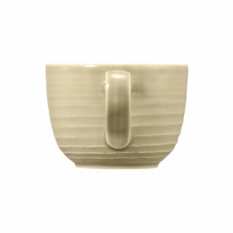 Seltmann Weiden Terra Milchkaffeeobertasse, Milchkaffeetasse, Kaffeetasse, Kaffee Tasse, Porzellan, Sandbeige, 400 ml, 001.764964