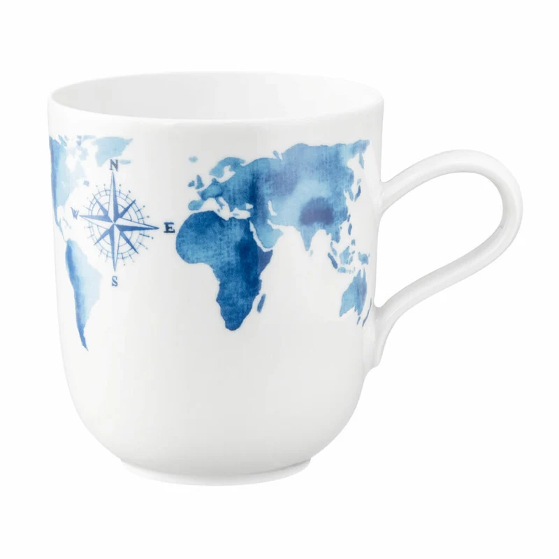 Seltmann Weiden Becher mit Henkel, Kaffeebecher, Teetasse, Tasse, Porzellan, Waldtiere, 400 ml, 001.767892