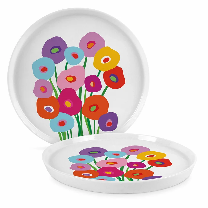 PPD Super Bouquet Trend Plate 21, Teller, Frühstücksteller, Kuchenteller, New Bone China, Ø 21 cm, 160902553