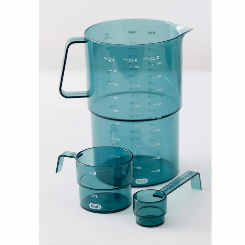 Rosti Deziliter-Messbecher Mensura, Abmessbecher, SAN-Kunststoff, Nordic Green, 100 ml, 25293