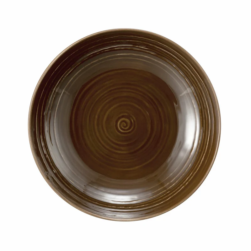 Seltmann Weiden Terra Suppenteller, Teller, Porzellan, Erdbraun, Ø 21.2 cm, 001.765005
