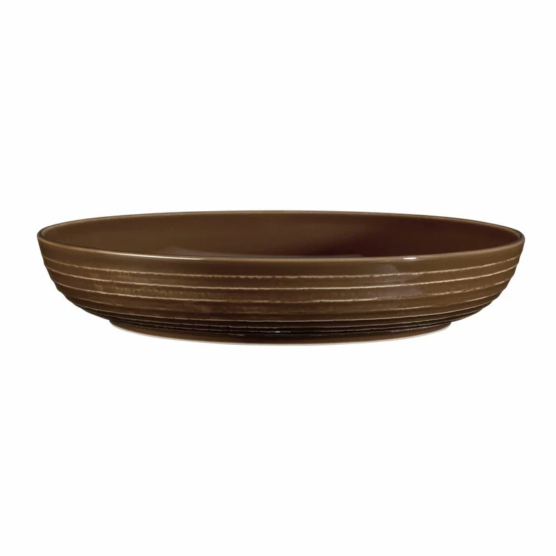 Seltmann Weiden Terra Foodbowl, Schüssel, Schale, Porzellan, Erdbraun, Ø 28.4 cm, 001.765009