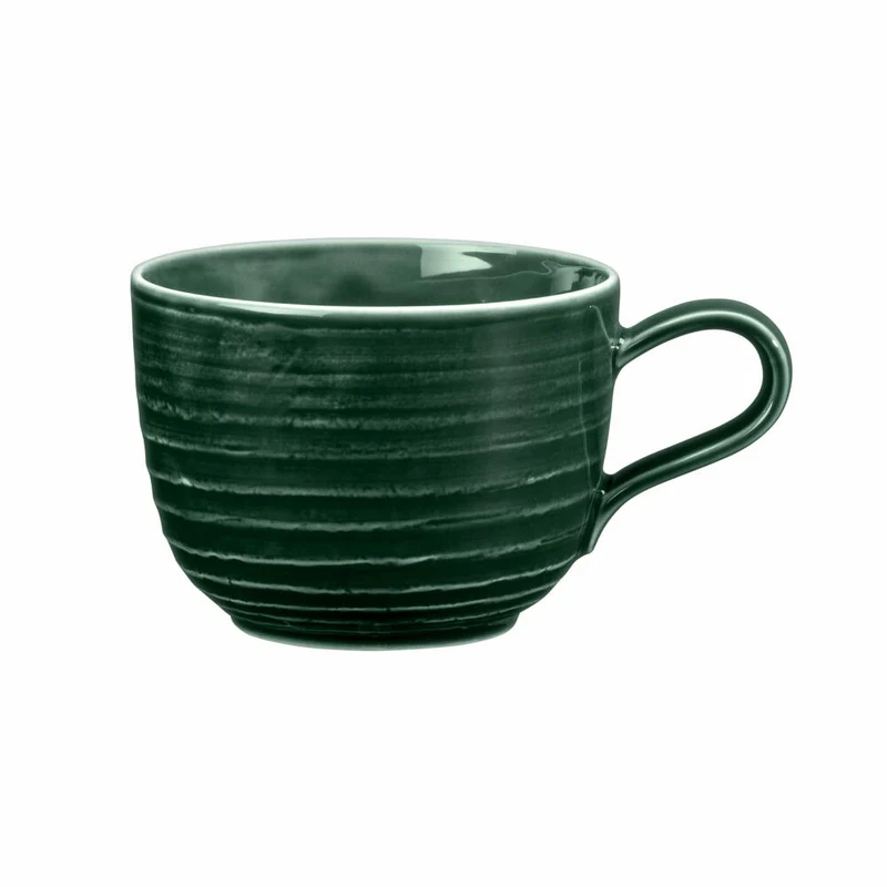 Seltmann Weiden Terra Kaffeeobertasse, Kaffeetasse, Kaffee Tasse, Porzellan, Moosgrün, 260 ml, 001.765011