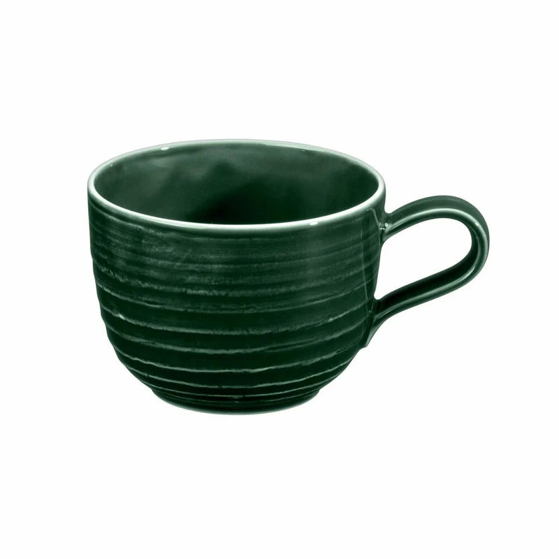 Seltmann Weiden Terra Kaffeeobertasse, Kaffeetasse, Kaffee Tasse, Porzellan, Moosgrün, 260 ml, 001.765011