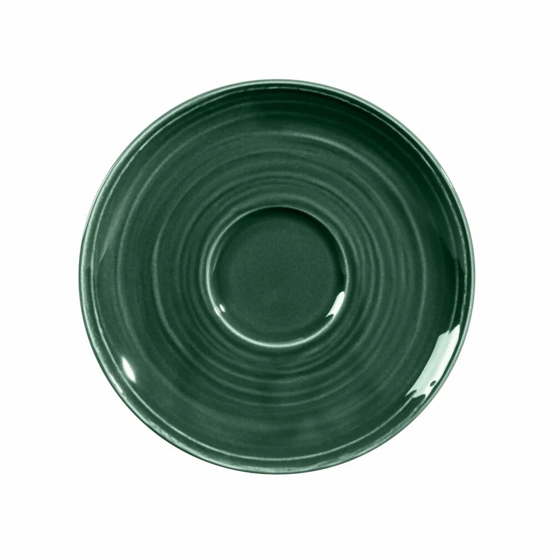 Seltmann Weiden Terra Kombi-Untertasse Groß, Unterteller, Porzellan, Moosgrün, Ø 16.1 cm, 001.765013