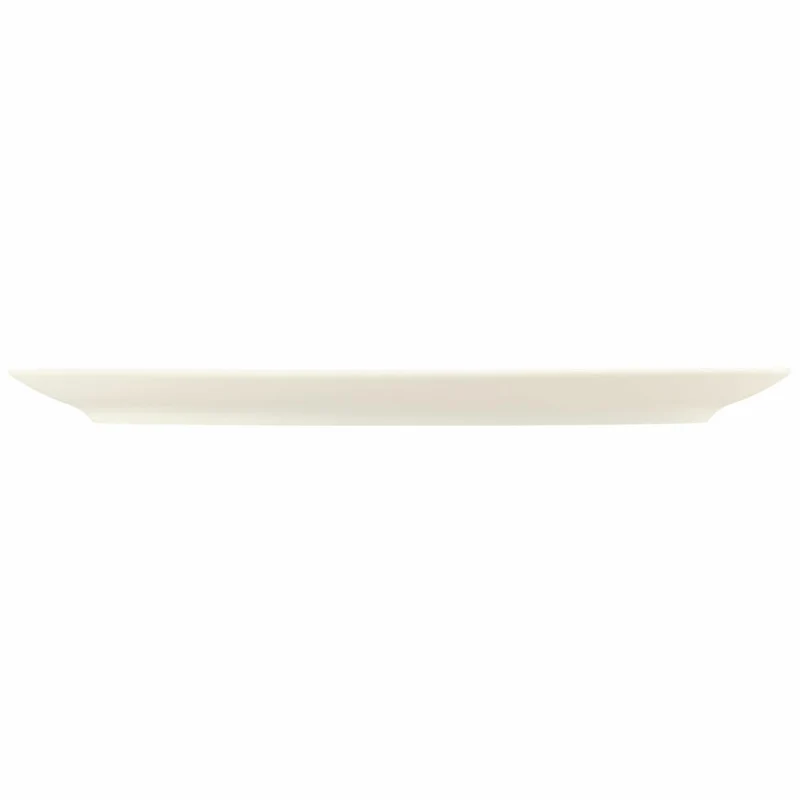 Seltmann Weiden Zoé Fine Diamond Servierplatte, Servierteller, Porzellan, Creme Uni, 43.5 x 19.1 cm, 001.746264