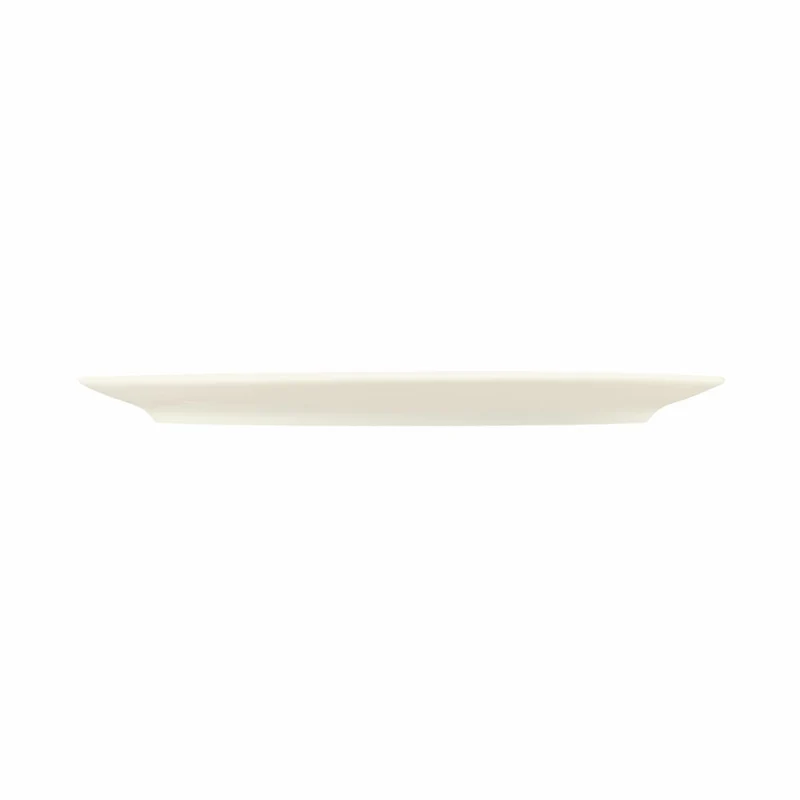 Seltmann Weiden Zoé Fine Diamond Servierplatte Oval, Servierteller, Porzellan, Creme Uni, 32.9 x 17.9 cm , 001.746265