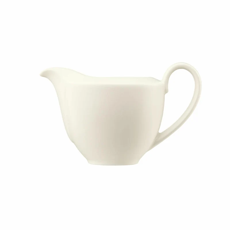 Seltmann Weiden Zoé Fine Diamond Milchkännchen, Kännchen, Milchgießer, Milchkanne, Porzellan, Creme Uni, 250 ml, 001.746269