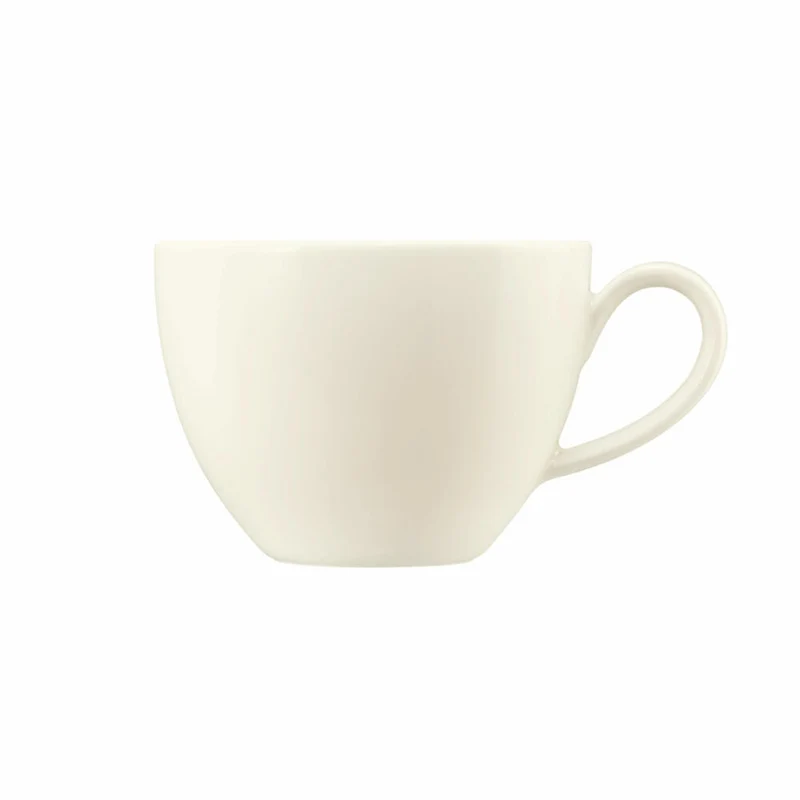 Seltmann Weiden Zoé Fine Diamond Kaffeeobertasse, Kaffeetasse, Kaffee Tasse, Porzellan, Creme, 260 ml, 001.746273