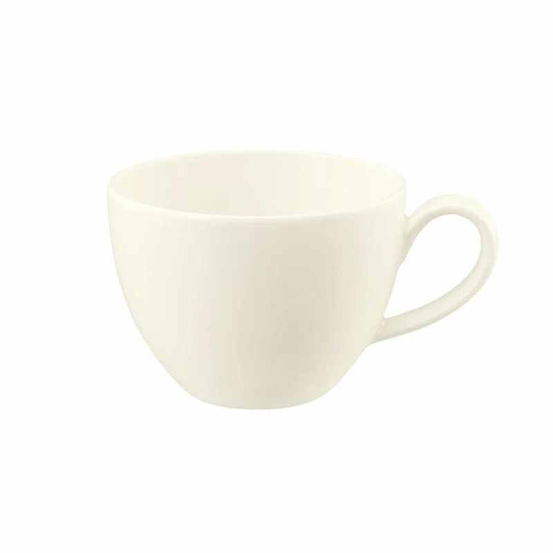Seltmann Weiden Zoé Fine Diamond Kaffeeobertasse, Kaffeetasse, Kaffee Tasse, Porzellan, Creme, 260 ml, 001.746273