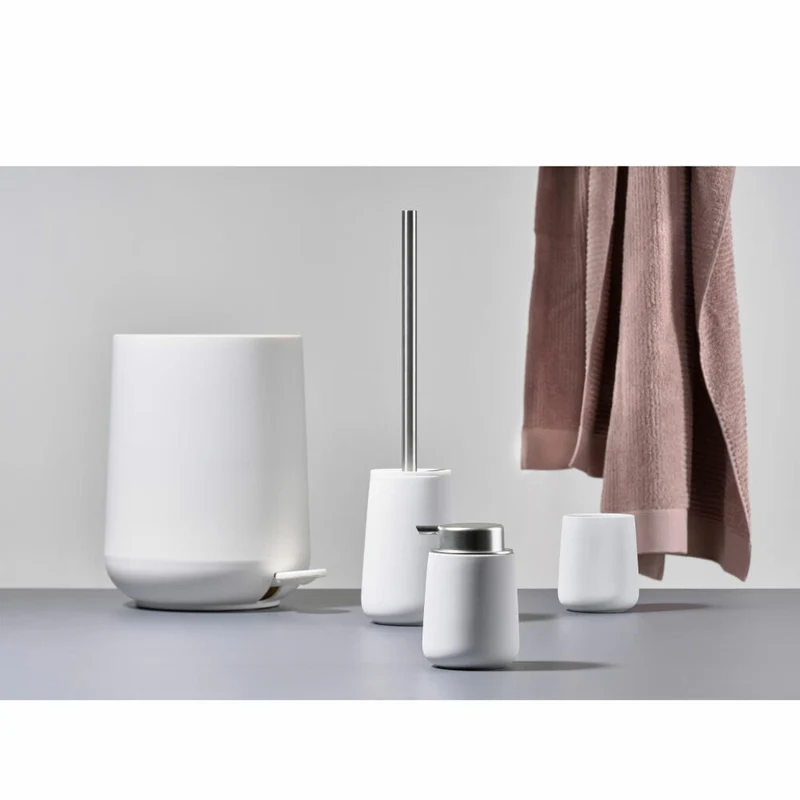 Zone Denmark Toilettenbürste Nova, Toilettenbürstengarnitur, WC-Garnitur, Klobürste, Porzellan, White, 330104