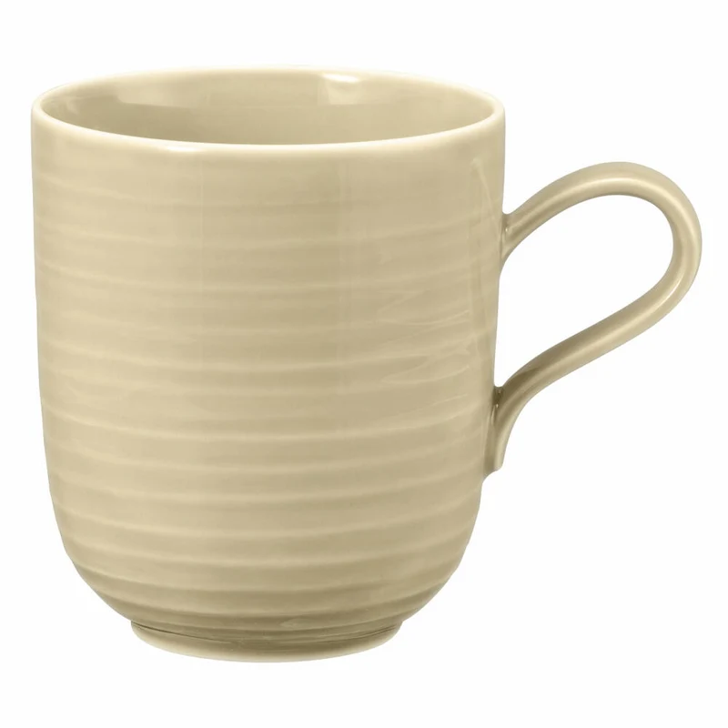 Seltmann Weiden Terra Becher, Kaffeebecher, Teetasse, Tasse, Porzellan, Sandbeige, 400 ml, 001.764967