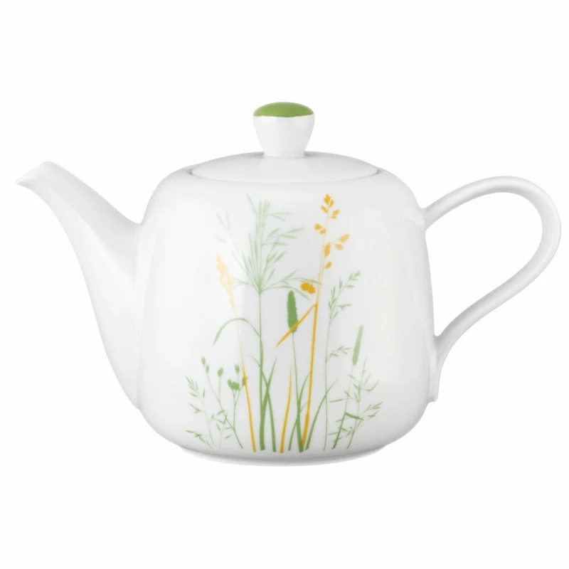 Seltmann Weiden Liberty Kanne, Kaffeekanne, Teekanne, Porzellan, Meadow Grasses Green, 1.6 L, 001.768767