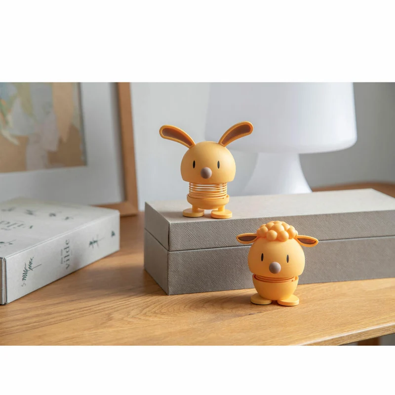 Hoptimist Dekofigur Soft Lambert S Mimosa, Schaf, Wackelfigur, Kunststoff, 7.5 cm, 28042