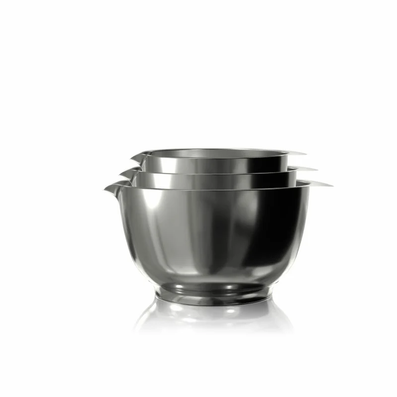 Rosti Schüssel-Set Margrethe 3-tlg., Schalen, Stahl, Silberfarben, 1.5 + 2 + 3 L, 23921