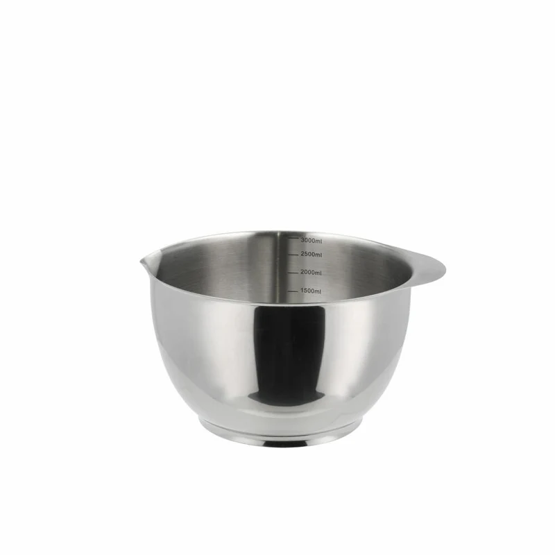Rosti Schüssel-Set Margrethe 3-tlg., Schalen, Stahl, Silberfarben, 1.5 + 2 + 3 L, 23921