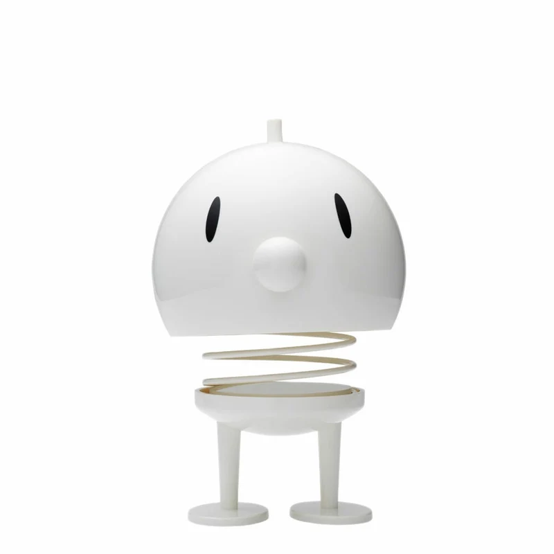 Hoptimist Bumble X-Large, Wackelfigur, Wackel Figur, Dekoidee, Kunststoff, Weiß, Ø 15 cm, 26219
