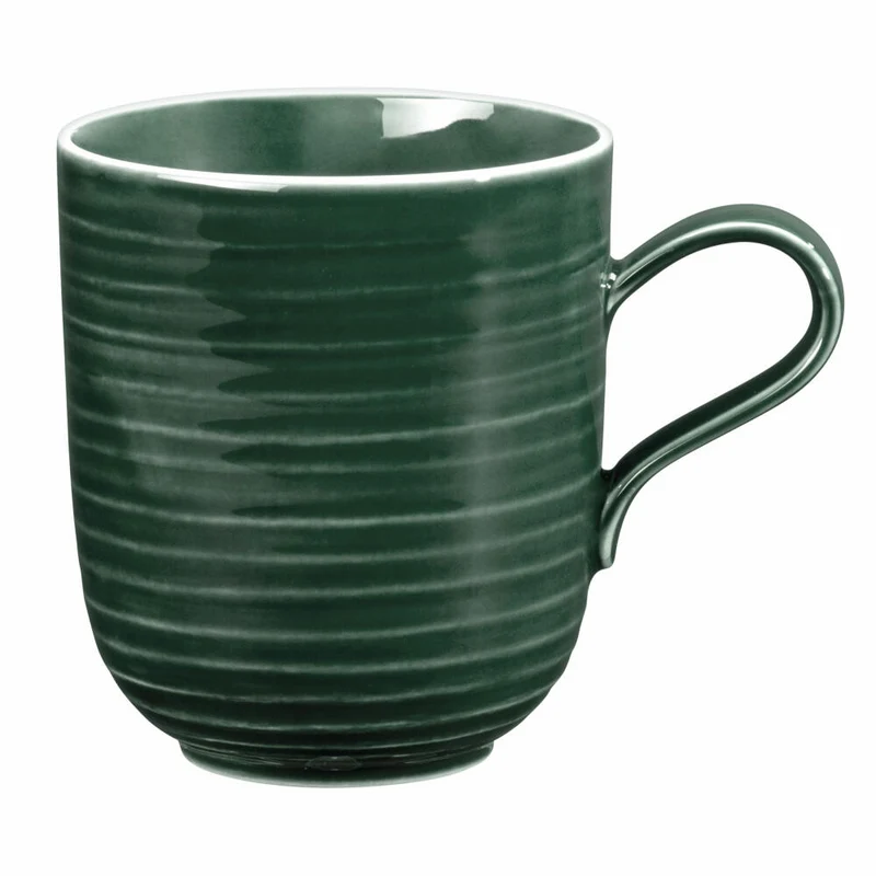 Seltmann Weiden Terra Becher, Kaffeebecher, Teetasse, Tasse, Porzellan, Moosgrün, 400 ml, 001.765015