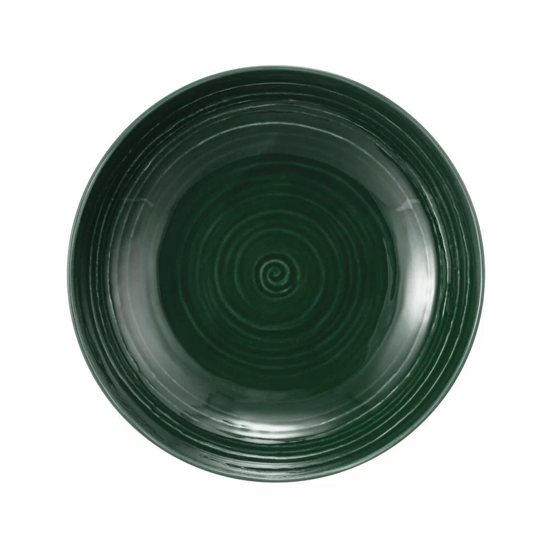 Seltmann Weiden Terra Suppenteller, Teller, Porzellan, Moosgrün, Ø 21.2 cm, 001.765017
