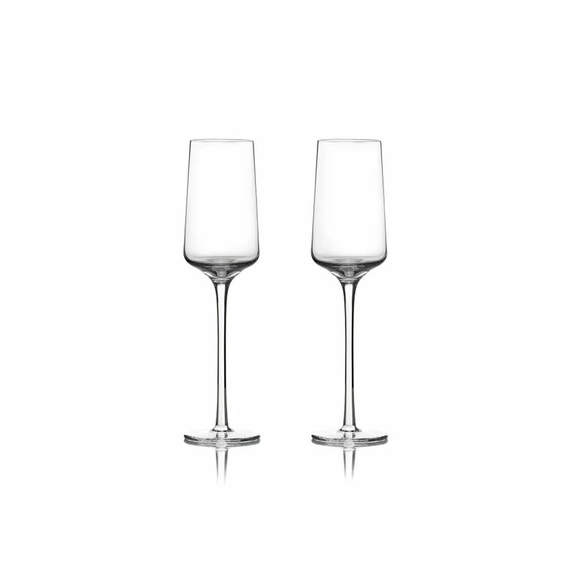 Zone Denmark Sektglas Rocks, 2er Set, Sekt Glas, Champagnerglas, Kristallglas, 230 ml, 24441