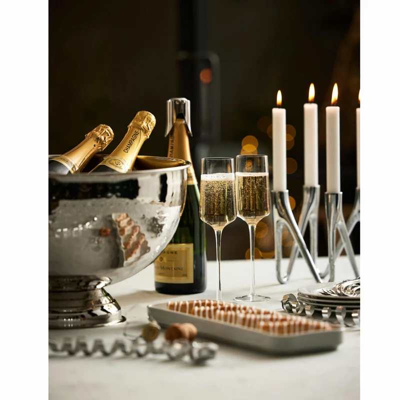 Zone Denmark Sektglas Rocks, 2er Set, Sekt Glas, Champagnerglas, Kristallglas, 230 ml, 24441