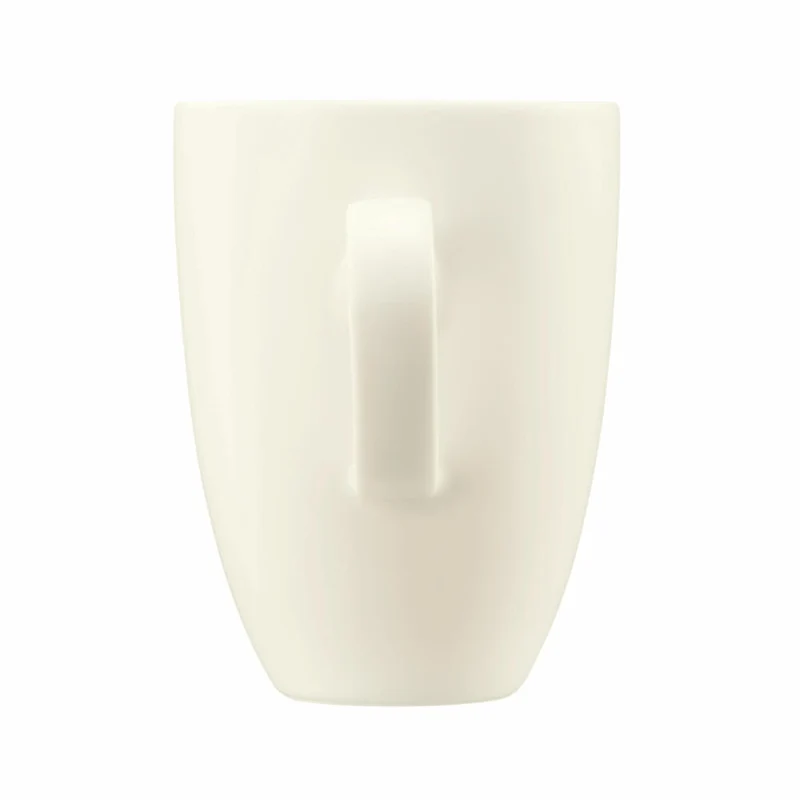 Seltmann Weiden Zoé Fine Diamond Becher, Kaffeebecher, Teetasse, Tasse, Porzellan, Creme, 350 ml, 001.746275