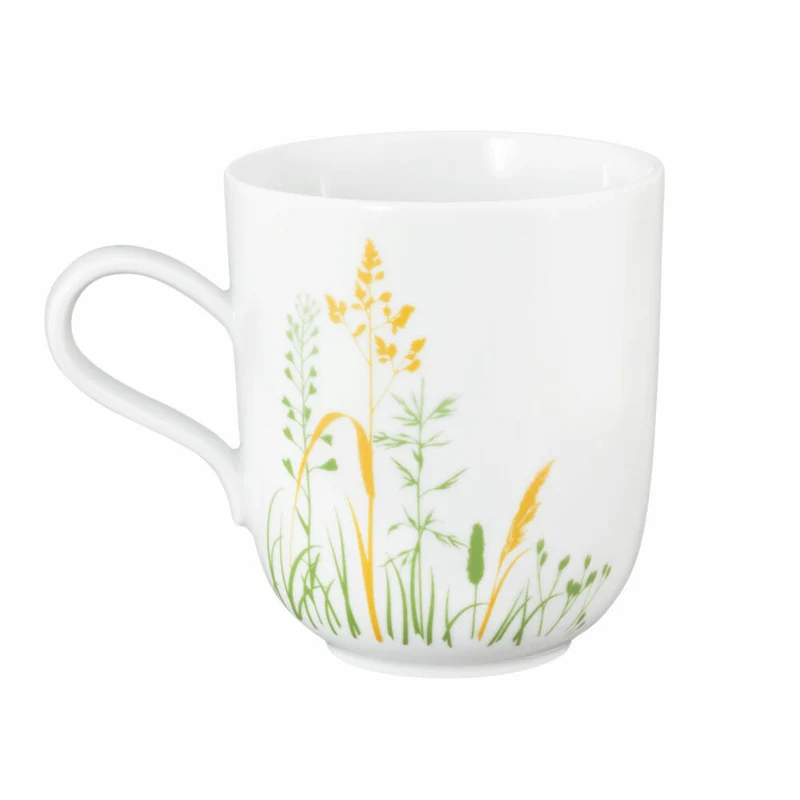 Seltmann Weiden Liberty Becher, Kaffeebecher, Teetasse, Tasse, Porzellan, Meadow Grasses Green, 400 ml, 001.768782
