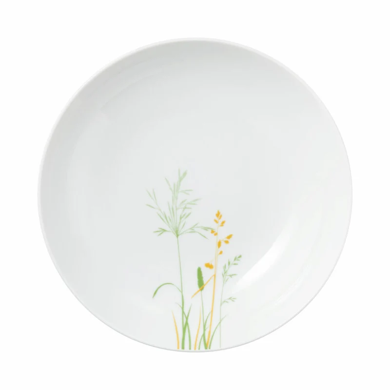 Seltmann Weiden Liberty Suppenteller, Teller, Speiseteller, Porzellan, Meadow Grasses Green, Ø 21.2 cm, 001.768786