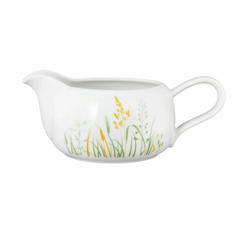 Seltmann Weiden Liberty Sauciere, Saucenkanne, Soßenkanne, Porzellan, Meadow Grasses Green, 640 ml, 001.768787