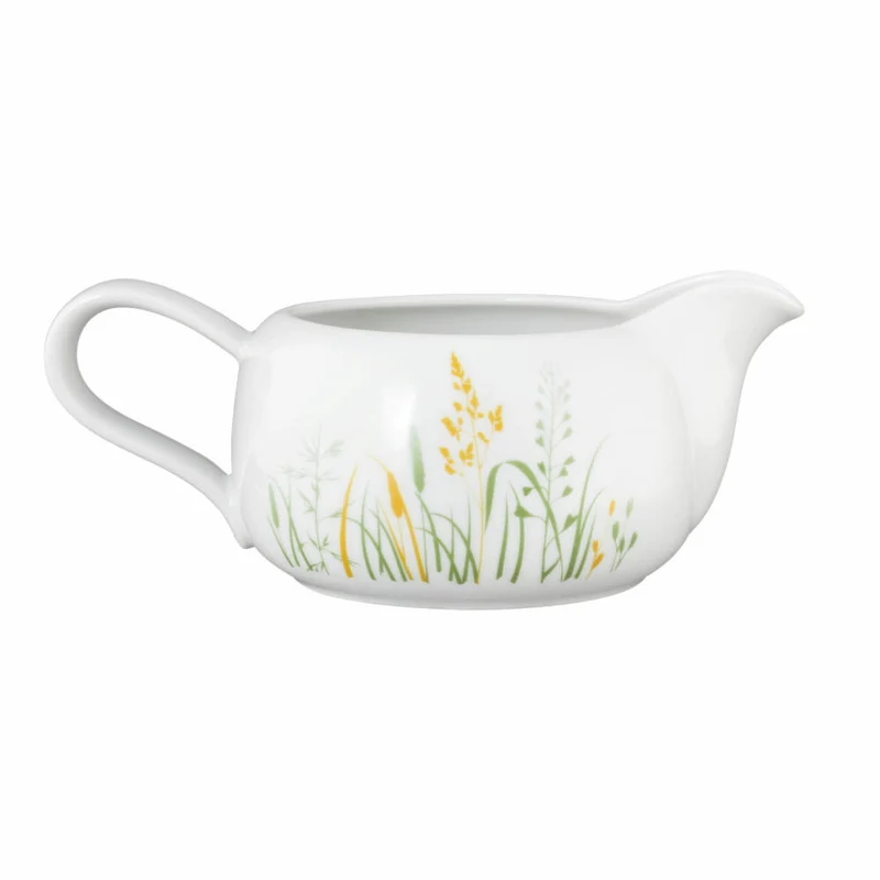 Seltmann Weiden Liberty Sauciere, Saucenkanne, Soßenkanne, Porzellan, Meadow Grasses Green, 640 ml, 001.768787