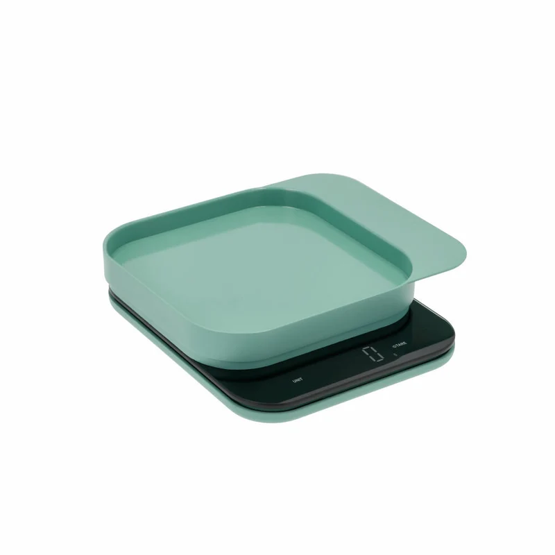 Rosti Küchenwaage Mensura, Grammwaage, ABS-Kunststoff, Nordic Green, bis 10 kg, 25686