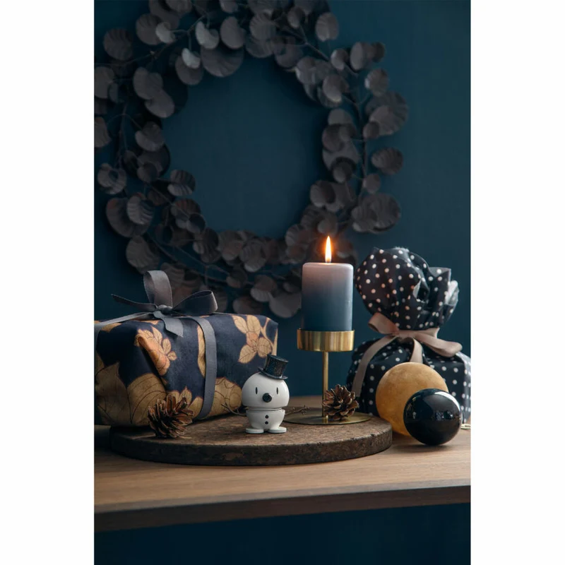 Hoptimist Small Snowman, Wackelfigur, Wackel Figur, Dekoration, Schneemann, Kunststoff, Weiß, 26173