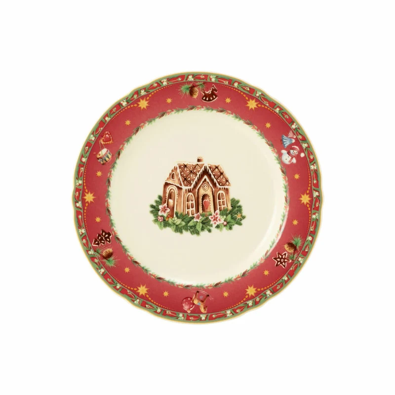 Seltmann Weiden Marie-Luise Brotteller, Frühstücksteller, Teller, Porzellan, Weihnachtsnostalgie, Ø 17.1 cm, 001.759417